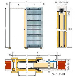 ECLISSE CLASSIC jednokřídlé do zdiva ECLISSE CLASSIC jednokřídlé do zdiva