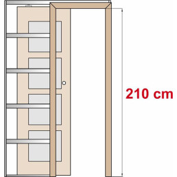 Posuvné dveře do pouzdra SORANO 9, 10, 11, 12 - Výška 210 cm Posuvné dveře do pouzdra SORANO 9, 10, 11, 12 - Výška 210 cm