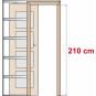 Posuvné dveře do pouzdra ALTAMURA 1 - Výška 210 cm