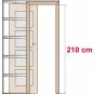 Posuvné dveře do pouzdra MENTON 9, 10, 11, 12 - Výška 210 cm